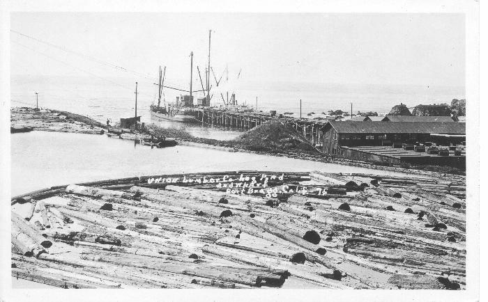 Union Lumber Co Wharf and Log Pond
